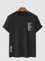 T-shirt Décontracté à Imprimé Lettre Graphique Xl Noir
