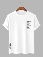 T-shirt Décontracté à Imprimé Lettre Graphique Xxl Blanc