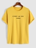 T-shirt Décontracté à Lettre C
