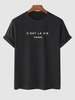 T-shirt Décontracté à Lettre C