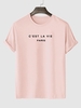 T-shirt Décontracté à Lettre C
