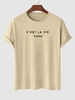 T-shirt Décontracté à Lettre C