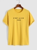 T-shirt Décontracté à Lettre C