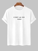 T-shirt Décontracté à Lettre C