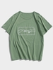 T-shirt Décontracté Graphique à Manches Courtes Xs Vert clair