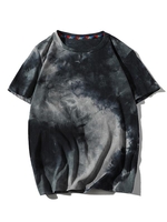 T-shirt Décontracté Teinté Design Esthétique Y2K S Bleu profond