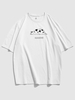 T-shirt de Base à Imprimé Vache à Manches Courtes S Blanc