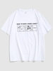 T-shirt de Base Graphique à Imprimé Slogan Fantôme Dessin Animé Xl Blanc