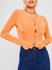 T-shirt de Maillot Confortable Ergonomique pour Passer le Corps avec Manches Longues en Jersey L Orange