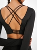 T-shirt de Sport Court Croisé Xl Noir