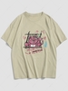 T-shirt Graphique Animal Dessin Animé à Manches Courtes 3xl Vert clair