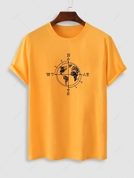 T-shirt Graphique en Coton Xl Jaune
