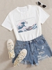 T-shirt Graphique Motif D