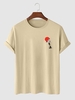T-shirt Grue Volante à Manches Courtes S Café lumière