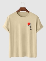 T-shirt Grue Volante à Manches Courtes Xl Café lumière