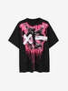 T-shirt Lâche à Imprimé Crâne Terrifiante d