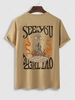 T-shirt Lettre Graphique Motif D
