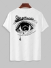 T-shirt Motif de Graphique Saint Valentin à Manches Courtes Xl Blanc