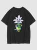 T-shirt Ras du Cou à Imprimé Culture Facial Xl Noir