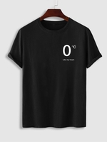 T-shirt Simple à Message avec Lettres en Forme de Cœur Xl Noir