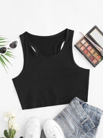 T-shirt Sportif à Dos Nageur S Noir