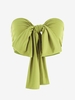 T-shirt Tube Court à Nœud Papillon Taille unique Vert clair