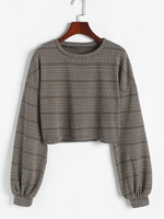 Tricot Court Ethnique Maille S Multi a