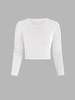 Tricot Court Simple Taille unique Blanc