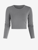 Tricot Court Simple Taille unique Gris