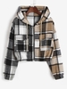 Veste à Capuche Courte à Carreaux S Multi a
