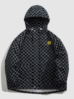 Veste à Capuche Matelassée Zippée avec Poche à Rabat à Lettre THIS WAY 2xl Noir