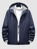 Veste à Capuche Zippée avec Poche S Bleu