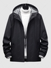Veste à Capuche Zippée avec Poche Xs Noir