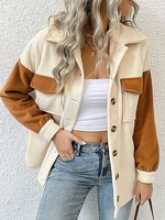 Veste Cargo en Blocs de Couleurs avec Poche à Rabat en Laine L Multi a