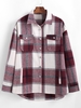 Veste Chemise Motif à Carreaux avec Poche à Rabat Xl Rouge