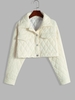 Veste Courte Matelassée Boutonnée S Café lumière