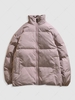 Veste Doudoune Matelassée Zippée en Couleur Unie L Rose clair