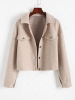 Veste en Laine Mélangée Xl Café lumière