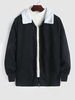 Veste en Peau de Mouton avec Poche L Noir