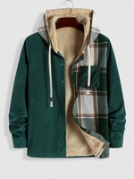 Veste en Velours Côtelé à Doublure en Molleton Xl Vert profond