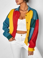 Veste en Velours Côtelé avec Poche en Avant Xl Multi a