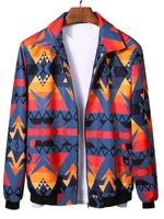 Veste Graphique Géométrique à Imprimé Ethnique Aztèque à Ourlet Tricoté de Streetwear 3xl Multi c