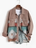 Veste Lâche Panneau en Denim à Imprimé Ethnique Aztèque M Multi d