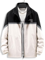 Veste Réfléchissante Zippée Panneau en Blocs de Couleurs S Noir