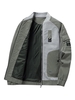 Veste Texturée à Manches Raglan avec Poches Zippées M Gris