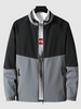 Veste Zippée en Blocs de Couleurs à Manches Raglan Xl Noir