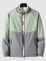 Veste Zippée en Blocs de Couleurs à Manches Raglan Xl Vert