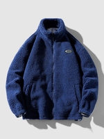 Veste Zippée Fourrée en Fausse Laine D
