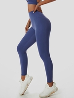Women Sports Legging de Sport à Taille Haute S Bleu profond