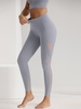 Women Sports Legging de Sport de Course avec Poche Pour Téléphone en Maille Jointive S Violet clair